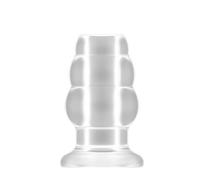 SONO Tapón Anal con Hueco No.50, Tamaño M, 4", Transparente - 1 Unidad