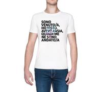 Sono Venutoa Ho Visto Avevo Ansia Blanca Hombre Camiseta White Men's T-Shirt tee