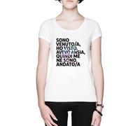 Sono Venutoa Ho Visto Avevo Ansia Blanca Mujer Camiseta White Women's T-Shirt tee