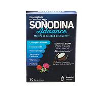 Soñodina Melatonina Advanced - Complemento Alimenticio a base de Melatonina, GABA y extractos vegetales. Ayuda a Mejorar la Calidad del Sueño(1) , 30 Comprimidos.