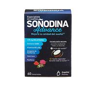 Angelini Natura Soñodina Advance – Complemento alimenticio con Melatonina y GABA – 60 comprimidos