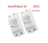 (Sonoff BasicR2 2 piezas) Sonoff Basic R2 Interruptor inteligente Wifi Control remoto para el hogar Interruptor