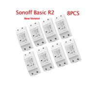 (Sonoff BasicR2 8 piezas) Sonoff Basic R2 Interruptor inteligente Wifi Control remoto para el hogar Interruptor