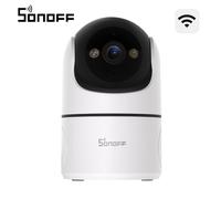 SONOFF Indoor CAM PT2, Cámara Seguridad WiFi Pan-Tilt 1080P, Vista 360°, Seguimiento Movimiento/IA, Audio Bidireccional, Visión Nocturna, Privacidad, Cloud/SD, Compatible Alexa y Google