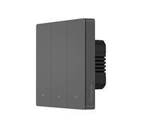 SONOFF Interruptor de luz Inteligente,Interruptor de Pared Wi-Fi Alexa, Interruptores de luz eléctrica,Tipo M5-86 3 Canal. Compatible con Alexa and Google Home .[Cable neutro requerido]