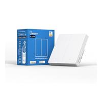 SONOFF M5-2C-86W (Matter) Interruptor de luz Inteligente, Interruptor de Pared Wi-Fi Alexa, Interruptores de luz eléctrica, 2 Canal, Compatible con Alexa and Google Home [Cable Neutro requerido]