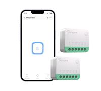 SONOFF Matter Interruptor WiFi Inteligente, DIY Rele WiFi, Funciona con Apple Home, Alexa, Google Home, 2 PACK, Requiere Neutral