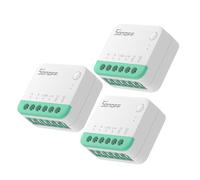 SONOFF(Matter) Mini Interruptor Inteligente Wifi, Interruptor WiFi Inteligente Bricolaje de 2 Vías,Control APP, control por voz,Soporte para Apple Home, Alexa y Google Home 10A 2400W MINIR4M 3pcs