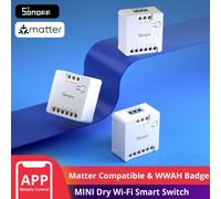 Sonoff Relé WiFi inteligente com Matter e contacto seco - Sonoff Mini-D