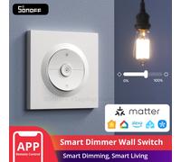 SONOFF MINI-DIM-E Matter Over WiFi atenuador interruptor de pared serie Fusion Orb-DIM experiencia de atenuación suave adaptable materia ecosistema MINI-DIM-E