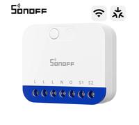 Relé Wi-Fi Sonoff MINI-DIM Matter Control iluminación Monitorización energía Empotrable