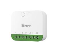 SONOFF MINI DUO (Matter a través de WiFi) Interruptor Inteligente WiFi de 2 Canales, Compatible con Matter, Carga Total de 16A, Compacto para Cajas Estándar, Control Remoto y Automatizado