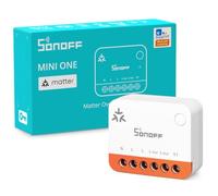 SONOFF Mini One MINI-1GS - Interruptor inteligente de 16 A | Interruptor inteligente WiFi mate con horarios y control web local, sin hub, para Alexa, Google Home y Apple Home.