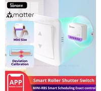 Sonoff MINI-RBS Interruptor Inteligente Wi-Fi p/ controlo de estores c/ Matter Pack 2 unidades