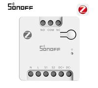 SONOFF MINI-ZBD Zigbee 3.0 Relé de contacto seco, entrada AC/DC, compatible con hubs Zigbee, funciona con Alexa y Google Home, relé inteligente para puerta de garaje, caldera, motores DC y solenoides