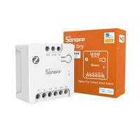 SONOFF MINI-ZBD Zigbee 3.0 Relé de contacto seco, entrada CA/CC, compatible con concentradores Zigbee, funciona con Alexa y Google Home, relé inteligente para puertas de garaje, calderas, motores de