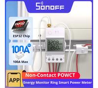 SONOFF POWCT anillo medidor de potencia inteligente ESP32 Chip sin contacto CT 100A Monitor de energía Control de contacto funciona con Alexa IFTTT