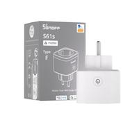 SONOFF S61s Tomada Inteligente WiFi 16A/3840W - Control Remoto & Voz, Medidor de Consumo Eléctrico, Temporizador, Compatible Matter con Alexa, Google y Apple Home