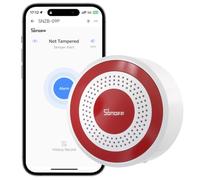 SONOFF Sirena Zigbee SNZB-09P para interiores | Volumen ajustable, múltiples opciones de sonido integradas, volumen máximo de 105 decibelios, compatible con Home Assistant