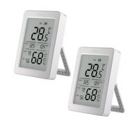 SONOFF SNZB-02DR2 AirGuard TH, Sensor Inteligente Zigbee de Temp. y Humedad Interior, Pantalla LCD 3.6'', Monitoreo App con Gráficas, Alertas, Exportación Datos, Visualización Remota, Pack de 2