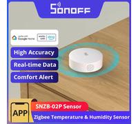 SONOFF SNZB-02P Zigbee Sensor de temperatura y humedad alerta de alta precisión escena inteligente a través de eWeLink funciona con múltiples puertas de enlace