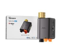 SONOFF SWV-ZFE Hydro ONE Temporizador de aspersores Zigbee inteligente, entrada de latón, temporizador de riego con programación adaptada al clima con medidor de flujo para jardín y césped, funciona