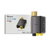 SONOFF SWV-ZNE Hydro ONE Lite Zigbee Temporizador de riego con conexión de latón, Riego inteligente según el clima para jardín y césped, Funciona con Alexa Google Home SmartThings