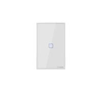 SONOFF T2US1C - Interruptor inteligente de luz con control RF inalámbrico WiFi de pared, interruptor de 1 canal para soluciones de automatización de la casa inteligente (1 vía)