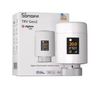 Válvula de radiador con termostato Zigbee SONOFF TRV-ZBT TRV Gen2, diseño compacto, pantalla a color HD IPS, admite 3 programas y 12 intervalos de tiempo, modo de ahorro de energía TRV-ZBT