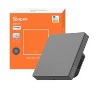 SONOFF ZBM5 Interruptor de luz Zigbee, 86-Type, 1 canal, relé inteligente | Admite instalación con o sin neutro, control remoto desde la app y automatización del hogar inteligente. Se requiere hub.