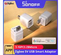SONOFF ZBMicro Zigbee Micro USB adaptador inteligente 1-10 Uds carga rápida amplia cobertura de transmisión Control de voz eWeLink Alexa Google