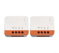 -SONOFF ZBMINI-L2 -Zigbee 3.0 Módulo de interruptor inteligente de relé bidireccional para hogar inteligente, no requiere cable neutro, montaje en riel DIN (35 mm) (2 piezas)