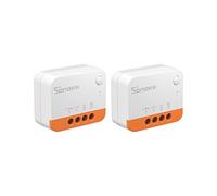 SONOFF ZBMINIL2 2pcs Zigbee Interruptor inteligente, interruptor Sin Neutro，Interruptor inalámbrico ZigBee de 2 vías,Requiere ZigBee 3.0 Gateway Hub Compatible con Alexa y Google Home(6A 1440W)