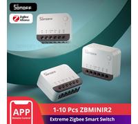SONOFF Zigbee Interruptor Inteligente, Funciona con Alexa & Google Home, 4 PACK, Requiere Pasarela Zigbee,Se Requiere Neutral