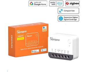 Sonoff Zigbee MiniR2 Extreme - Mini interruptor inteligente de 2 vías con neutro