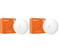 SONOFF ZigBee Sensor De Temperatura y Humedad SNZB-02P, Requiere Zigbee hub, para Control Remoto y Domótica, Compatible con Google, Smartthing,Alexa, Funciona con IFTTT(batería Interna (Paquete de 2)