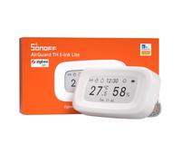 SONOFF Zigbee SNZB-02UL - Termómetro higrómetro con pantalla de tinta | Sensor de temperatura y humedad interior con control remoto para dormitorio, bodega e invernadero