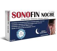 Sonofin Noche 30 Cápsulas - Ayuda a Disminuir el Tiempo para Conciliar el Sueño y Contribuye a la Circulación Periférica - con Gingko Biloba, Melatonina, Escolcia y Valeriana