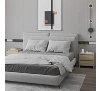 Sonoma Nightstand Set of 2, Engineered Wood Bedside Tables with 2 Drawers, Modern Oak Finish for Bedroom Storage, Easy Assembly & Cleaning, 45x34.5x44.5cm