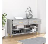 Sonoma - Zapatero clásico de madera, amplio espacio para habitación y sala de estar, 102 x 35 x 55 cm, nizer multifunción para zapatos y ollas, diseño Slish