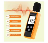 Sonometro, Medidor de nivel de sonido Medidor DB digital portátil Monitor de sonido Medidor de nivel de de ruido 30-130dB Decibelios Mini medidor de sonido(-1359-YE)