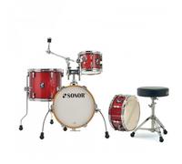 Sonor AQX 14 Micro Shell Pack w/Free Throne Red Moon Sparkle