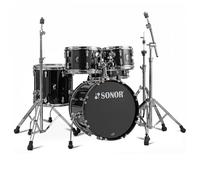 Sonor AQX 18" 5pc Junior Drum Kit w/Free Throne Black Midnight Spkl.