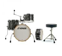 Sonor AQX 18 Jazz Shell Pack w/Free Throne Black Midnight Sparkle