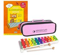 Sonor BWG Boomwhackers - Carillón con funda keepdrum rosa y libro de partituras Lillis