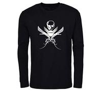 Sonor Drummer - Camiseta de manga larga (talla XL), diseño de calavera