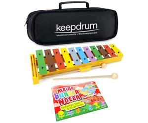 Sonor GS - Juego de campanas + funda keepdrum + mis notas coloridas - Aprender con sistema de colores