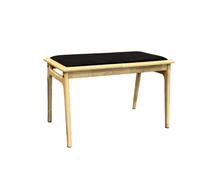 Sonora B Oak Bench (Black Seat)
