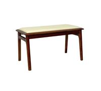 Sonora B Walnut Bench (White Seat)