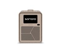 sonoro ATRON - Equipo estéreo compacto con AirPlay, Bluetooth LE Audio, DAB+/FM, radio por Internet, WiFi y control por aplicación, color arena/crema